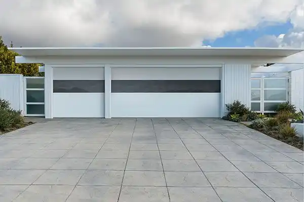 Flush modern garage door style with clean lines