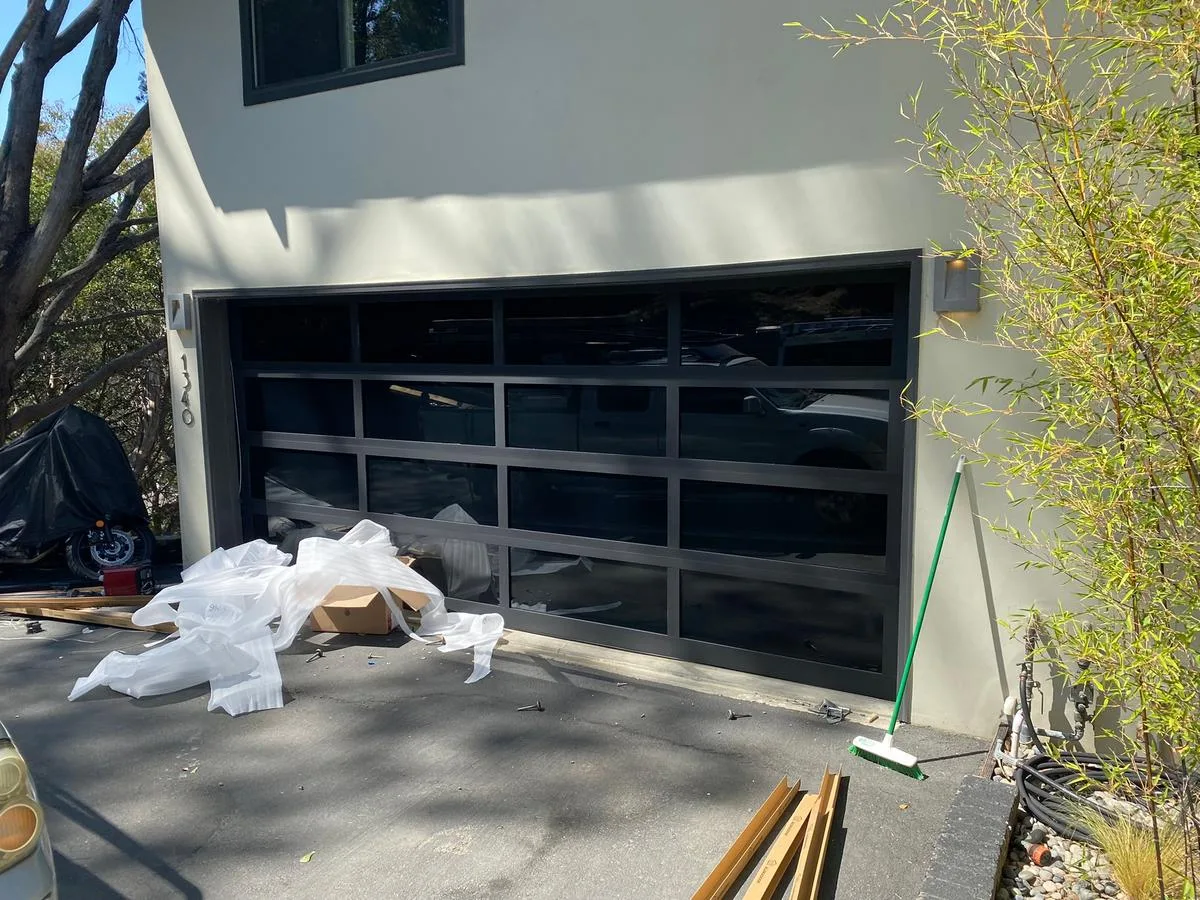 Full-view glass door completed on Bay Area hillside home